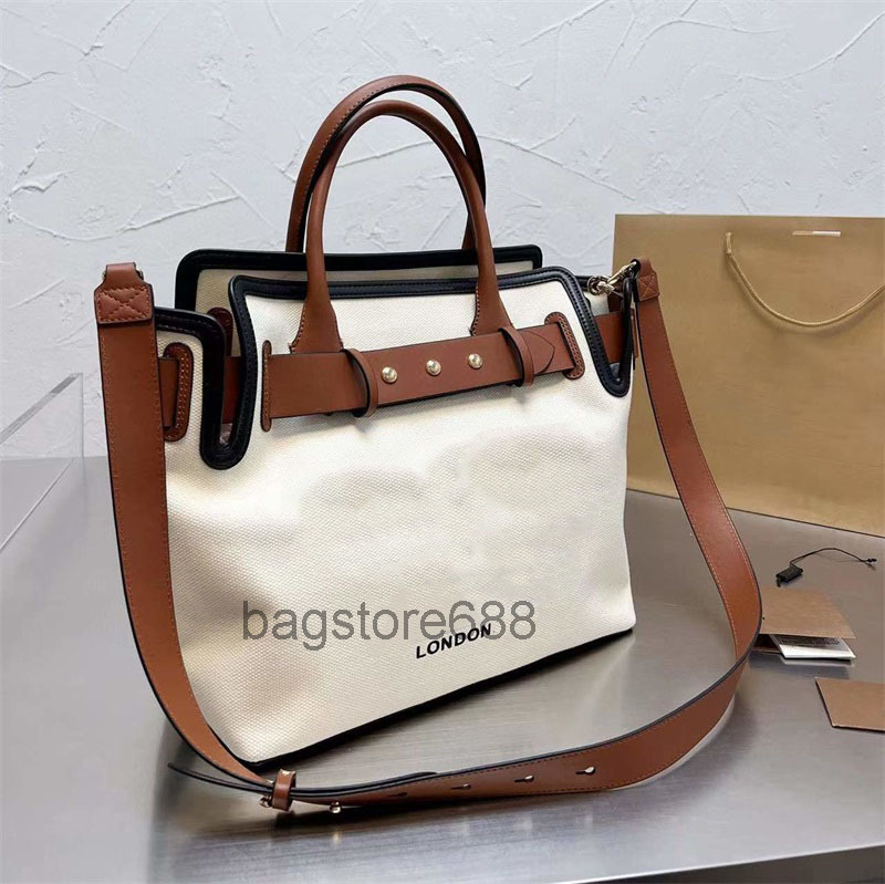 

Fashion bag Designer Totes women Canvas Handbag Purse Large Package Lady Tote Bags Shopping Highs Quality Shoulder Bag, Brown