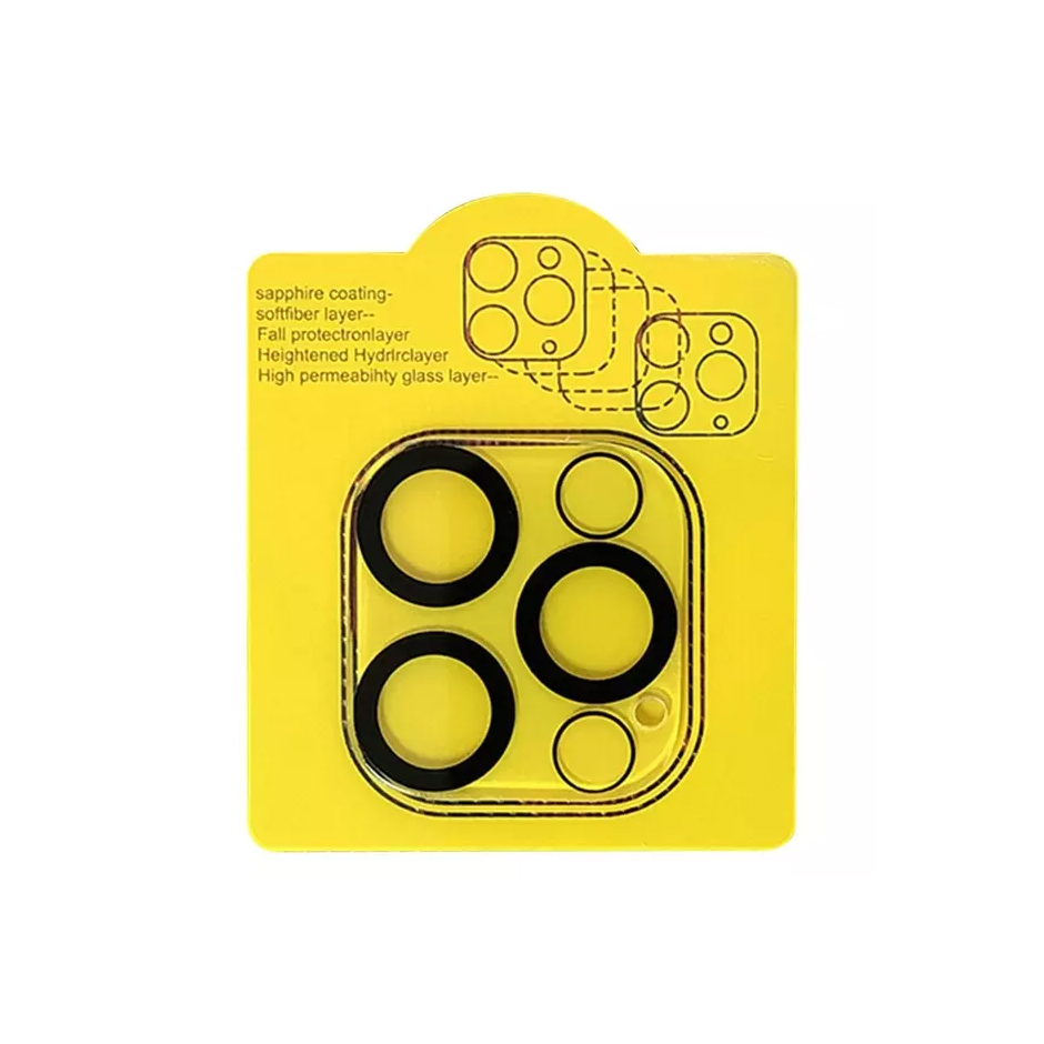 

For iPhone 14 13 12 mini 11 13 Pro Max 3D Transparent Scratch-Resistant Rear Camera Lens Protector Protective Tempered Glass With Flash Circle