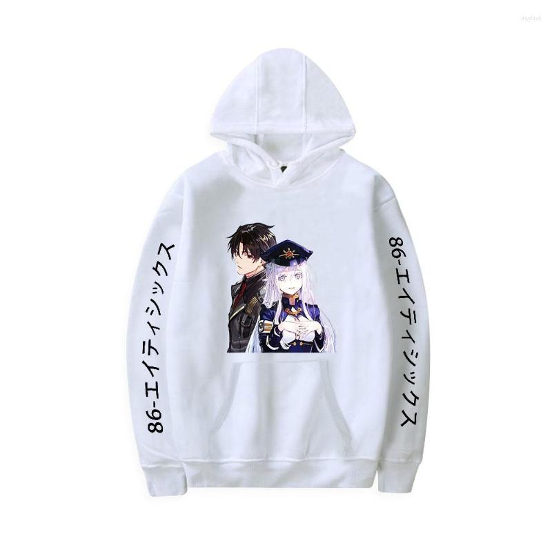 

Men's Hoodies 2022 Tops 86- Eighty Six Printing Men's Women's Fashion Kawayi Sweatshirts Anime Boys/girls Autumn Winter Clothes, As shown