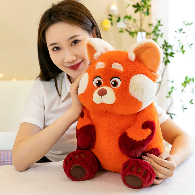

Youth Deformation Red Panda Doll Movie Classic Re-engraving Soft and Comfortable Children Accompanying Plush Doll Family Ornament, 70cm
