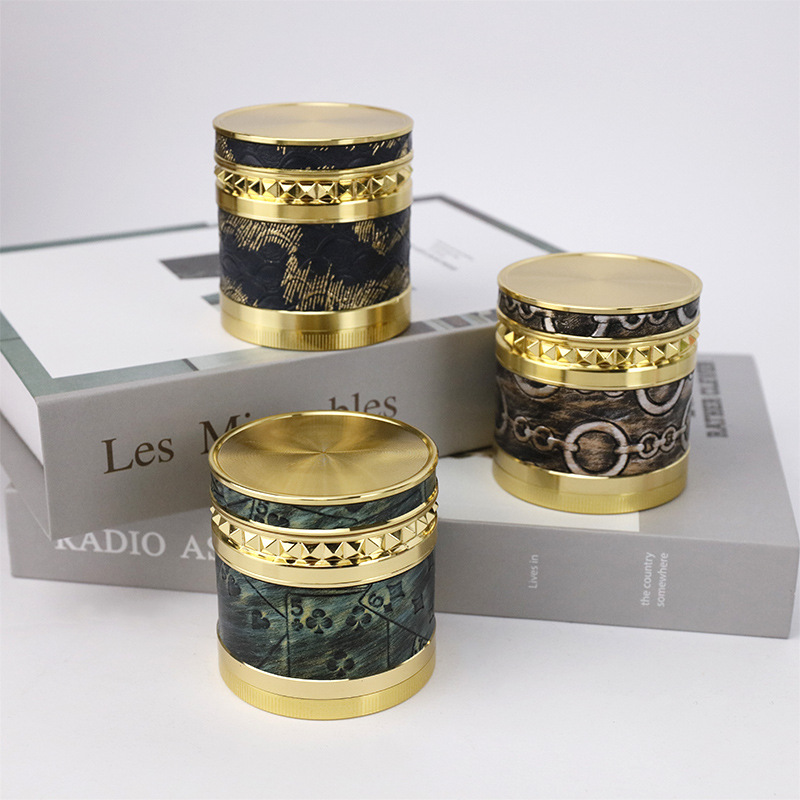 

Herb Grinders Smoking zinc alloy lagging 4 Layer Concave surface of rhomboid tectum 63mm Grinder Smoking Accessories