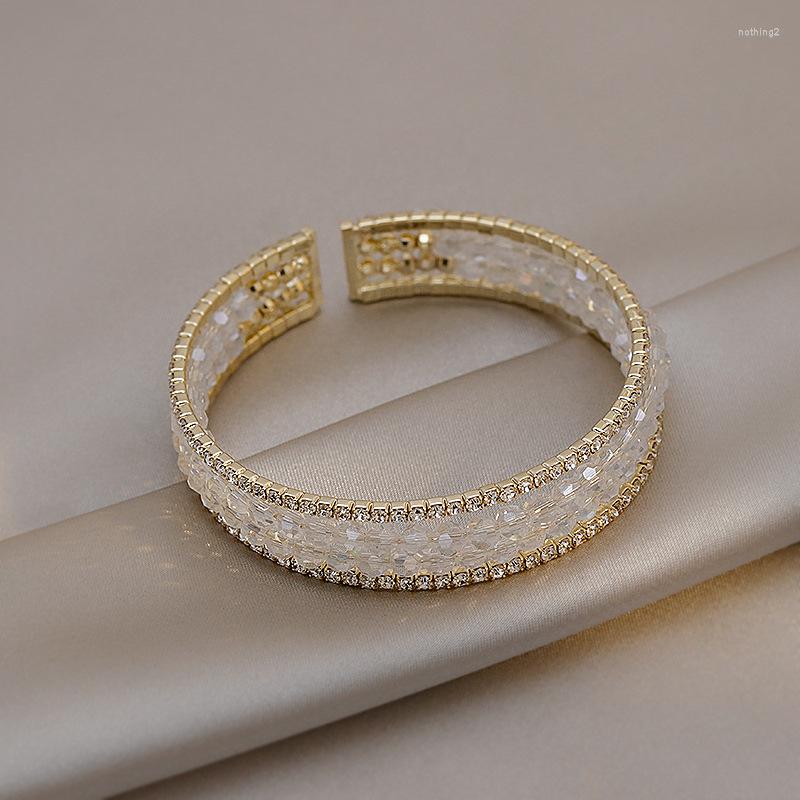 

Bangle 2022 Korean Exquisite Fashion Versatile Ring Opening Adjustable Bracelet Temperament Simple Female Jewelry