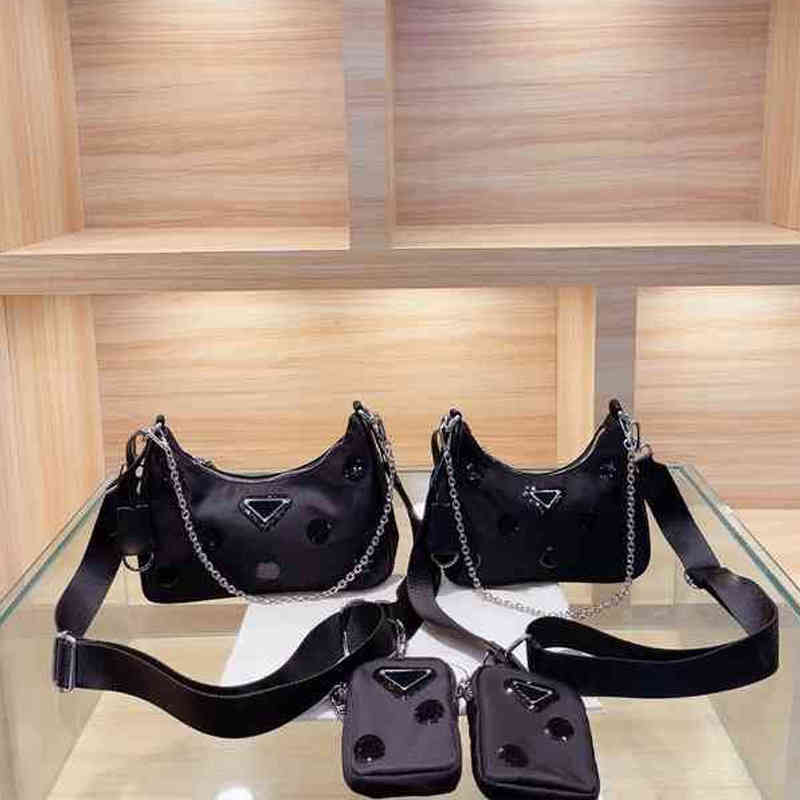 

Prads totes designer handbag women bag Handbags Prade the Tote bags Luxuries designers womens crossbody Handbag Shoulder 7A high quality purses wallet AS7M, Black