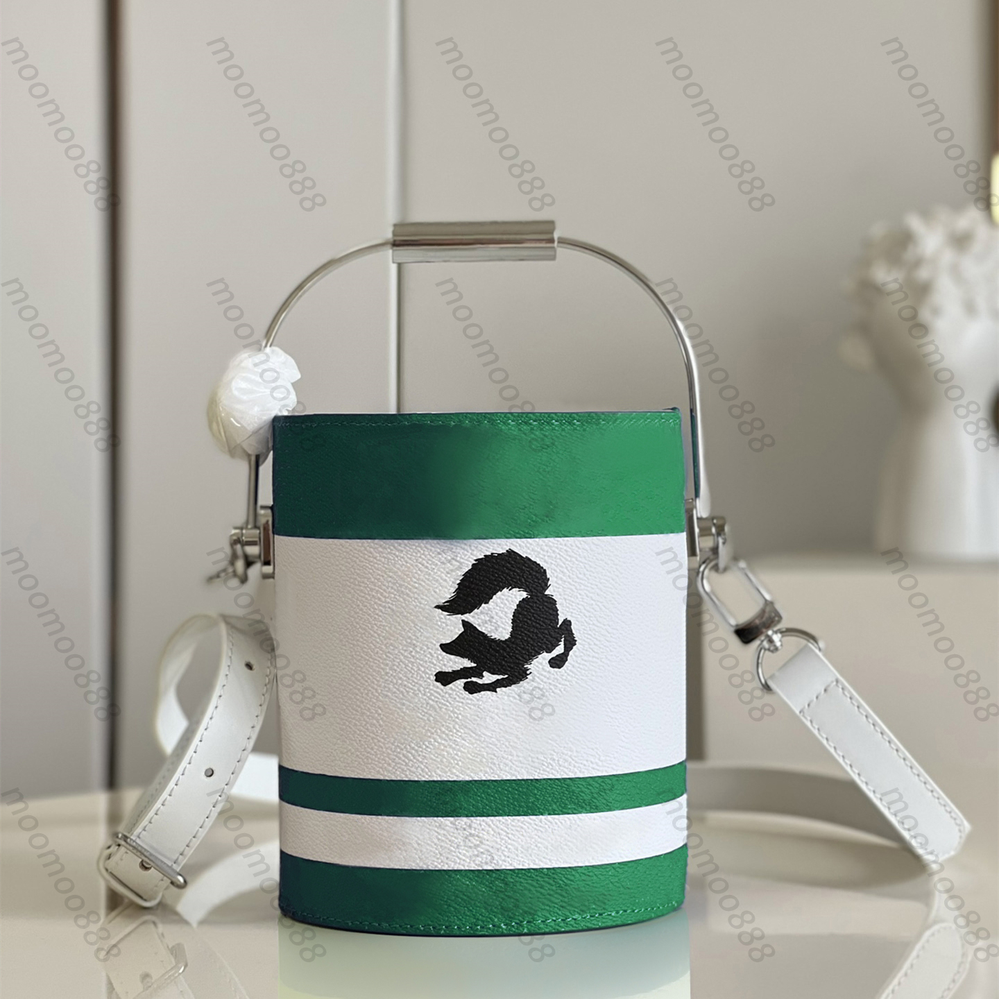 

10A Top Tier Mirror Quality Mini Can Bag Womens Paint Bucket Handbag Real Leather Cowhide Canvas Purse Luxury Designers Crossbody Shoulder Strap Box Flap Bag, Upload pics to contact us