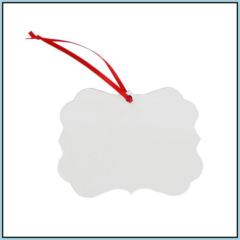 

Christmas Decorations Sublimation Blank Christmas Ornament Benelux Double-Sided Pendant Xmas Tree Hanging Tag Holidays Deco Zlnewhome Dh6Fr