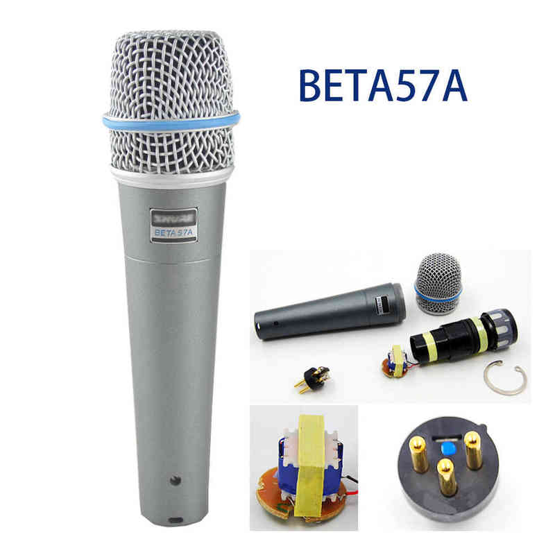 Microphones microphone beta57a High Quality snare tom drum micro Professional Super-Cardioid Dynamic Instrument BETA Wired Mic for shure T220916-image-803209267