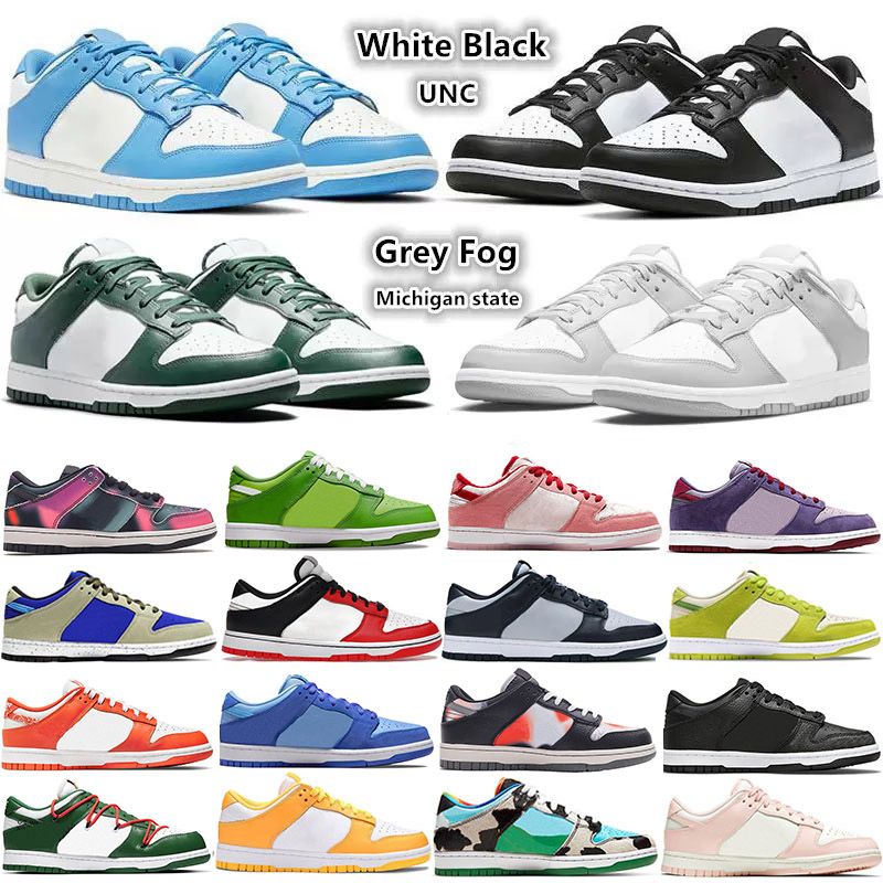 

2022 Mens Womens Casual Shoes Designer low sneakers White Black UNC Photon Dust Green Sail Grey Fog Syracuse Michigan strange Kentucky men trainers sports shoe 36-45, Box