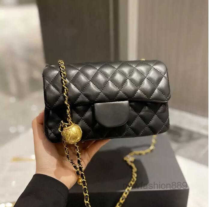 

Shoulder Bags Designer Handbag Chain Bag Clutch Flap Totes Wallet Check Velour Thread Purse Double Letters Solid Hasp Waist Square Stri