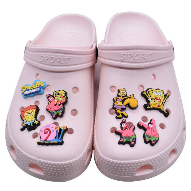 

cartoon anime croc shoe charms hole garden shoes flower fashion shoes accessories clog charm buckle gift