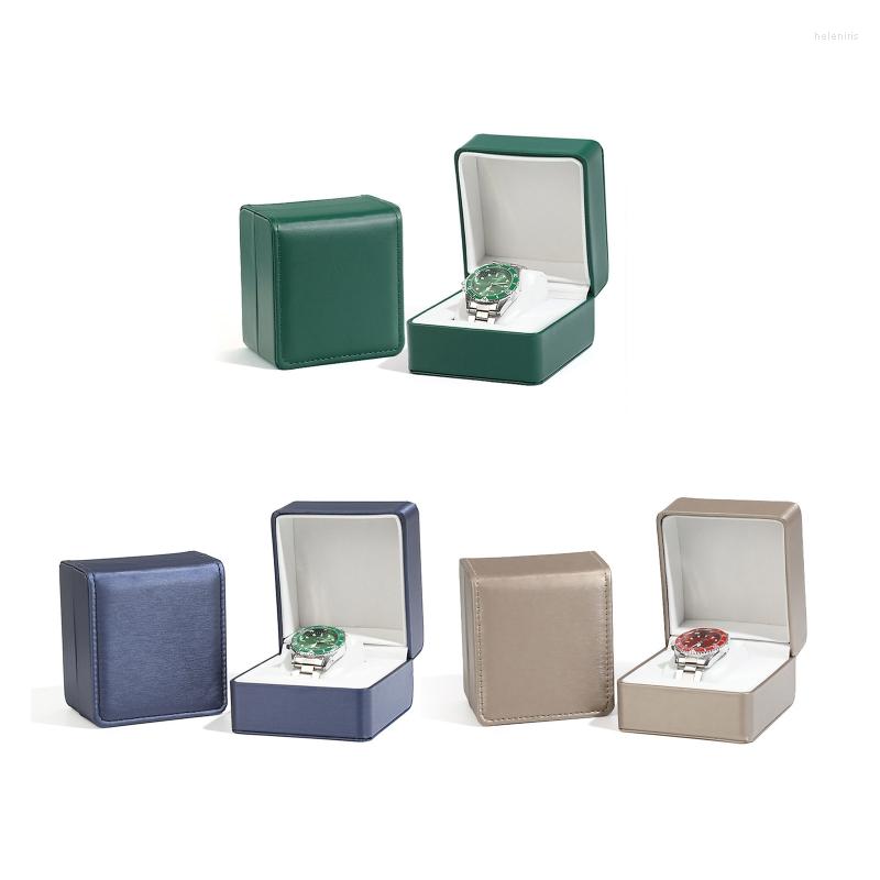 

Watch Boxes HXBA Organizer Birthday Gift Case Personalized PU Leather Storage