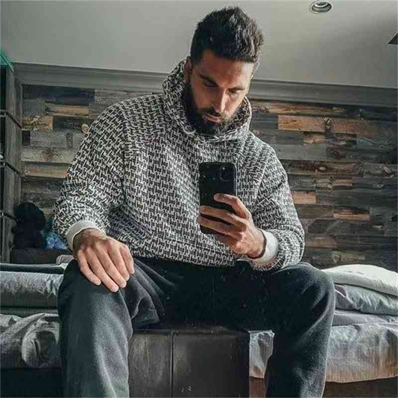

Designer Luxury Men's Hoodies Cotton Comfortable Sweatshirt Fearr of Goddess Trendy Loose Fog All Over Print Bullet Screen Hoodie Men's Hig O35I, Women's clothing