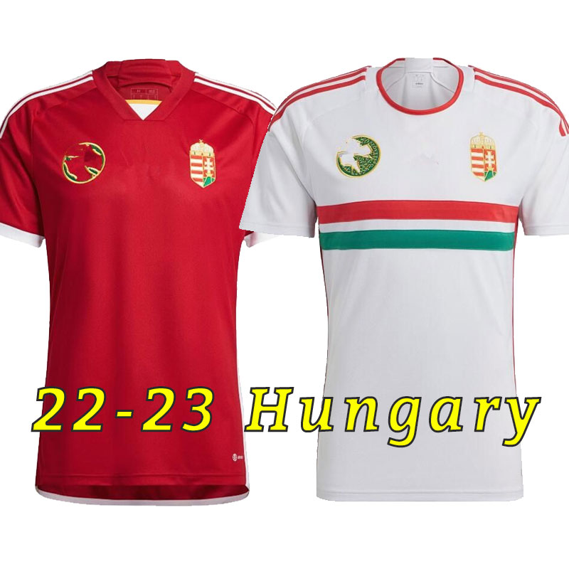 

2022 2023 Hungary soccer jersey home red 22 23 national team Dominik Szoboszlai Willi Orban Tamas Kadar football uniform shirts top thailand