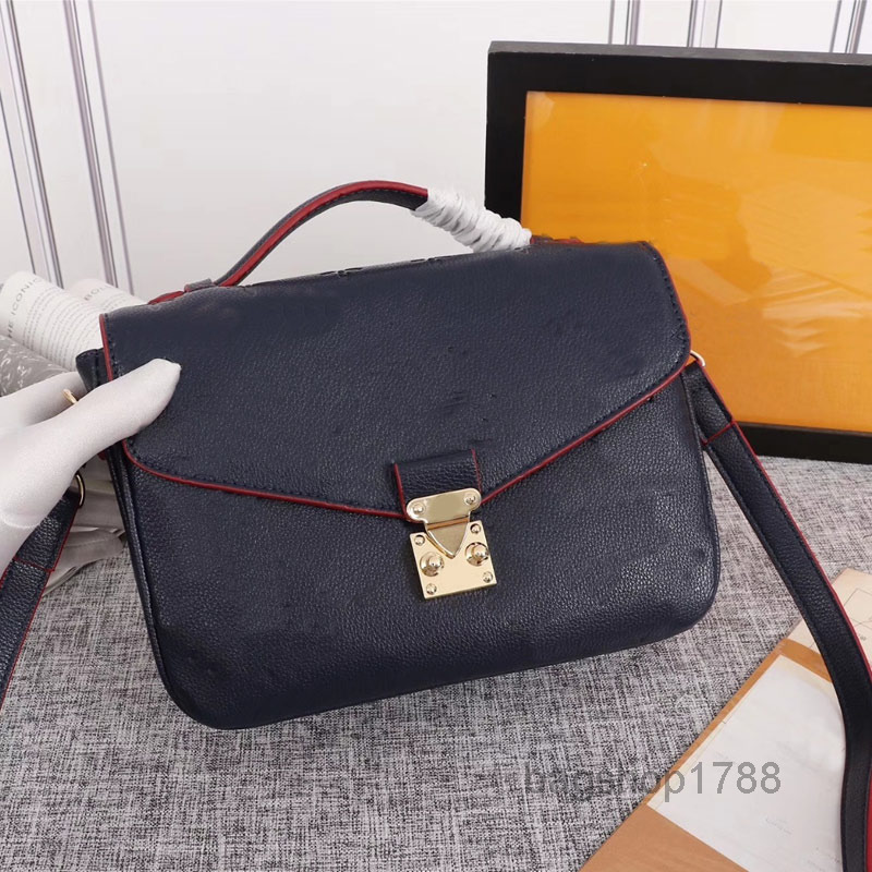 

Evening Bags Designers Womens Handbags Purses Crossbody Bag High Quality Embossed Soft Grain Leather Removable Shoulder Strap Multiple Pock