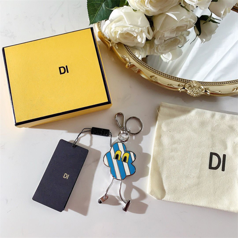 

Fashion Bag Pendant Keychain Designer Car Key Chain Doll Blue High Quality Key Buckle 2022