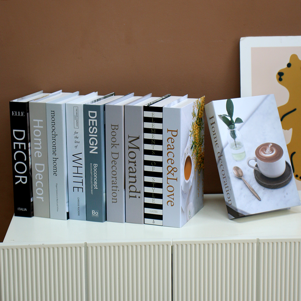 

Decorative Objects Figurines Nordic Fake Coffee Table Books Home Decor Luxury Emational Book For Room Bookshelf Desk Decoration Soif Smtpn