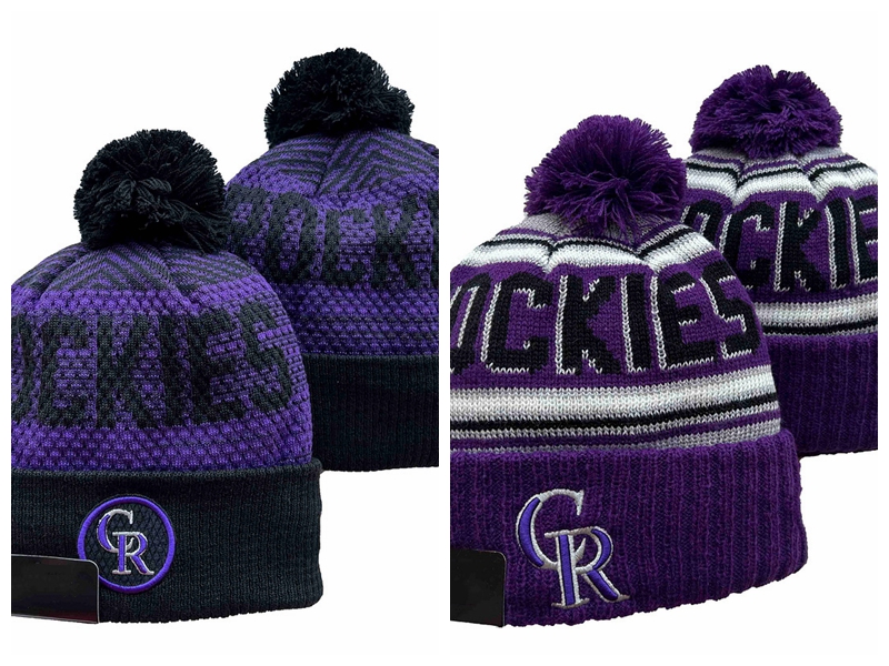 

Rockies Cr Letter Skull Beanies Caps Sports for Bones Women Men Street Leisure Sport Hat Fashion Masks Warm Winter Knitted Hats