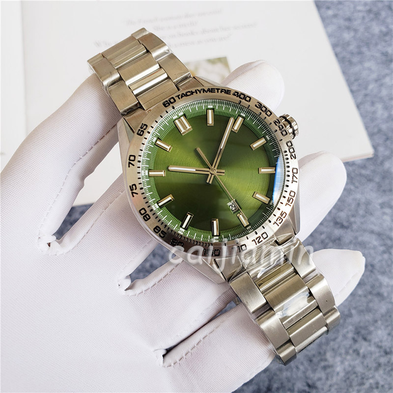 

caijiamin-43mm Mens Watches Automatic Mechanical Watch Green Dial Stainless Steel Fashion wristWatch, Tool