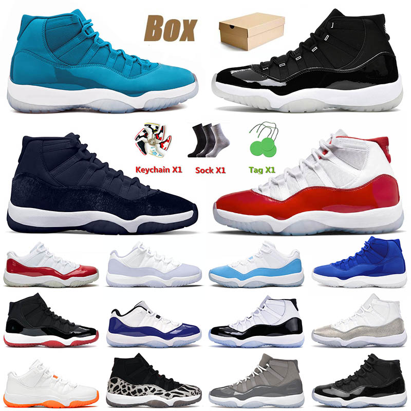 

With Box 2022 Men Basketball Shoes 11 11s XI Midnight Navy Cherry Low Citrus Cool Grey Concord Bred Mens Women Jumpman Sneakers Trainers Eur 36-47, A63 cool grey 2021 40-47