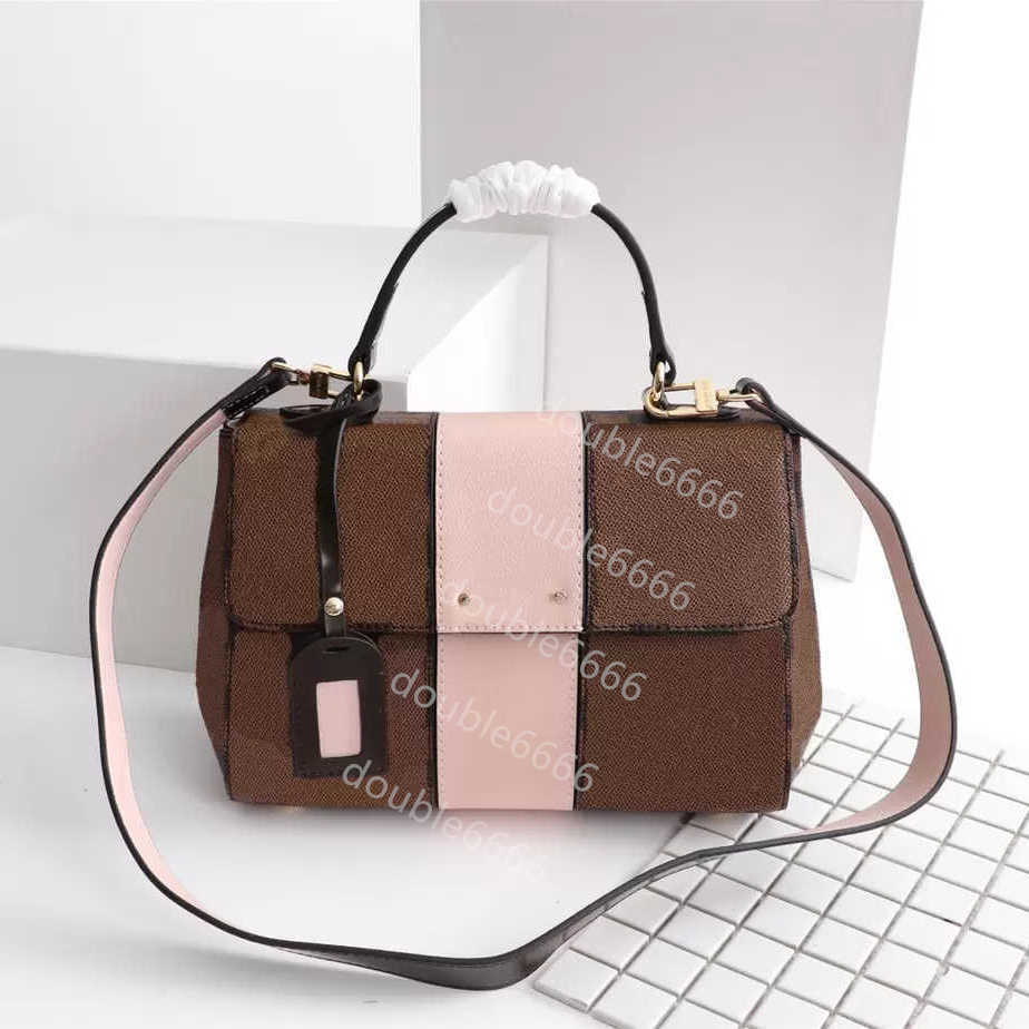 

Designer Shoulder Bag for Women Luxury Lady Handbag Fashion Top Hand Handle Totes Brown Old Flower Colorful Leather Strap Woman Crossbody Bags Hobo Purse