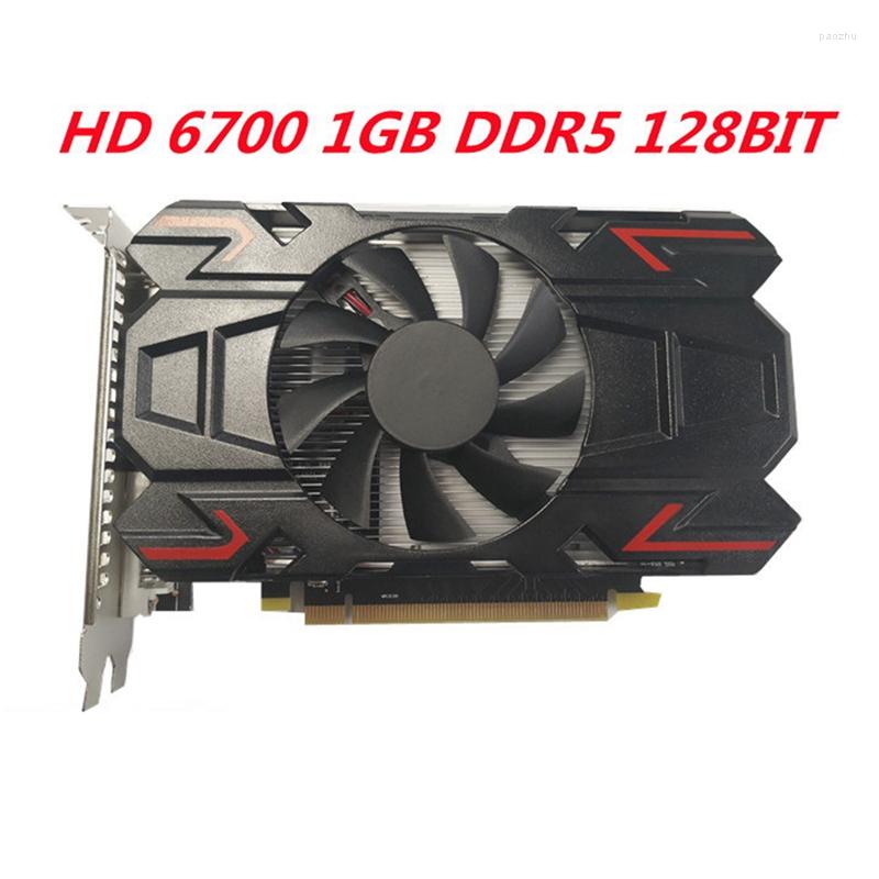 

Graphics Cards Card ATI6700 1GB DDR5 128BIT Desktop HD Games Computer Discrete PCIE 2.0 DVI-I VGA Video