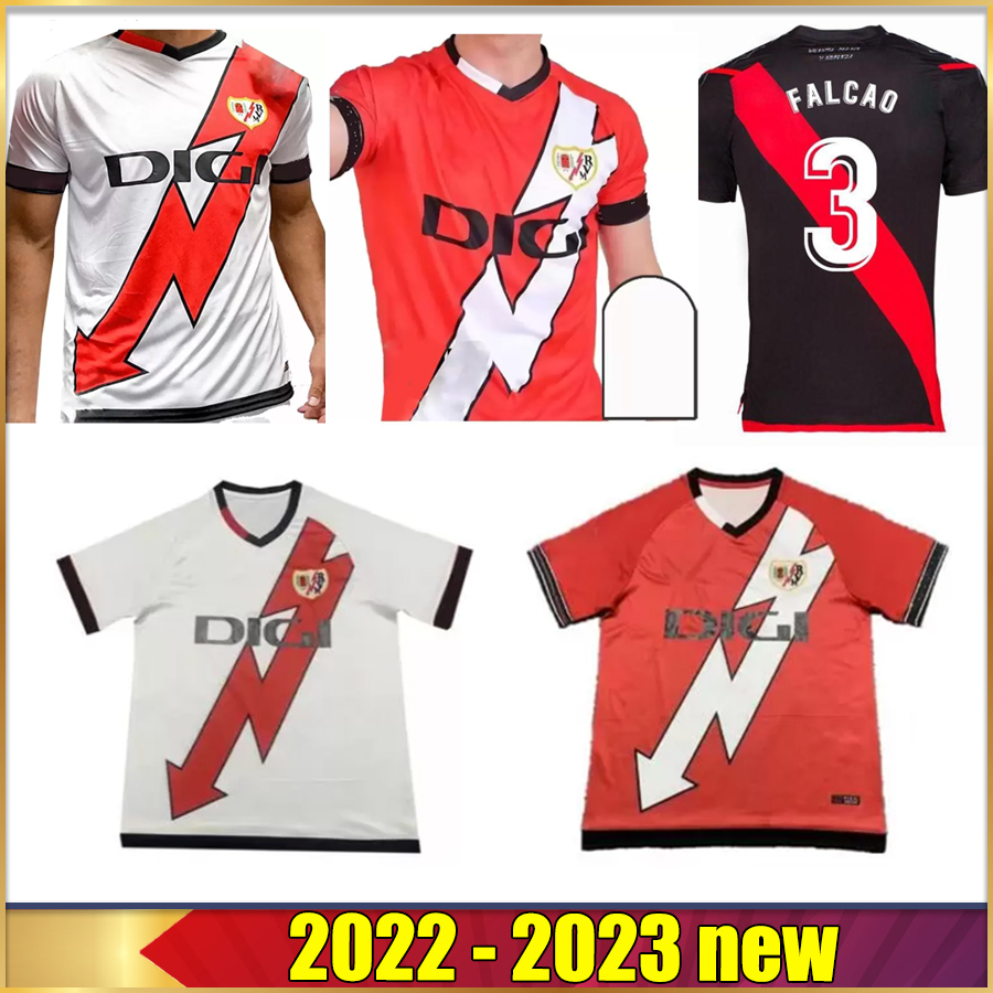 

2022 2023 Rayo Vallecano Soccer Jersey 22 23 camisetas de futbol Jose Pozo Bebe Antonin alvaro 21/22 Home Away Third Kits Football Shirts, 01