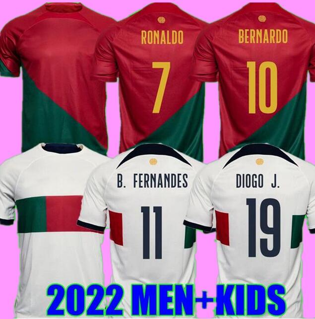 

22 23 Portugal JOAO FELIX soccer jerseys PEPE BERMARDO BRUNO FERNANDES camisa de futebol 2022 2023 J.MOUTINHO football shirt Men Kids kit DIOGO J. OTAVIO Guedes S-4XL