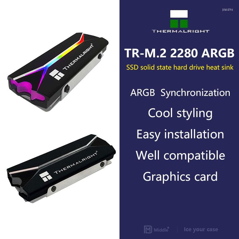 

Computer Coolings Thermalright Solid State Heat Sink 2280 M.2 Drive SSD Cooler ARGB AURA Synchronous M2 Vest