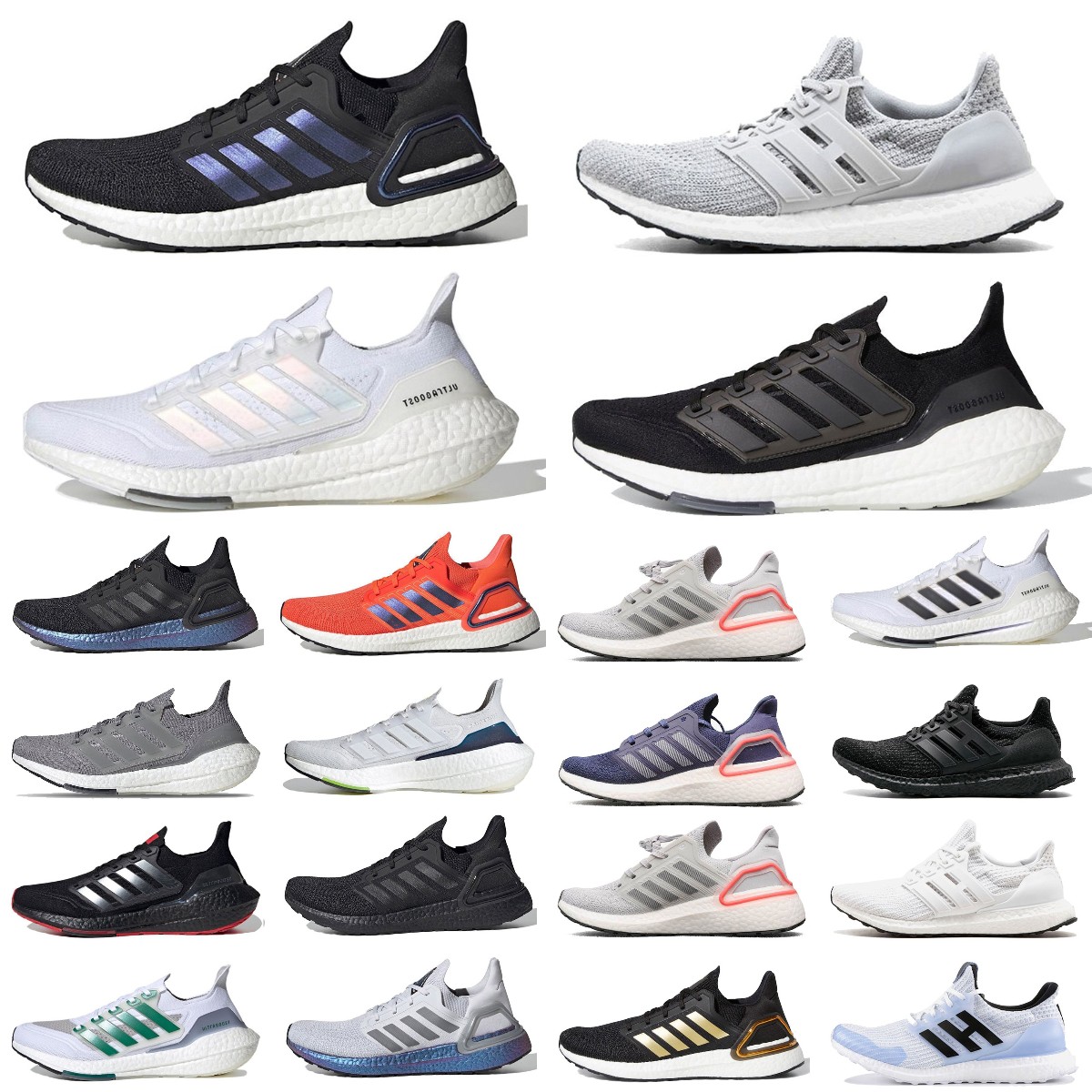 

NEW Ultraboosts 20 21 UB 4.0 6.0 casual shoes Mens Womens Ultra Se Triple White Black Solar Grey Orange Gold Metallic Run Chaussures running shoe Trainers Sneakers 36-45, Box