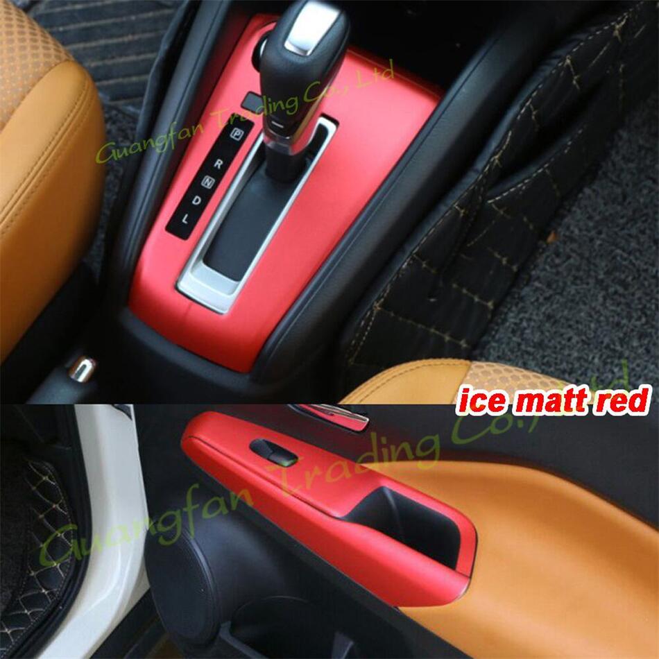 

For Nissan Kicks 2017-2020 P15 Interior Central Control Panel Door Handle 5D Carbon Fiber Stickers Decals Car styling Accessorie, Style a -left hand drive