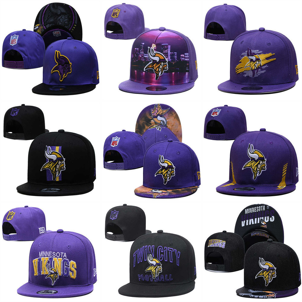

Mens Minnesota''Vikings''hat Football hat Snapbacks Black, Colour