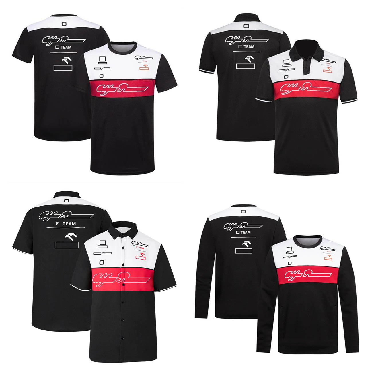 

F1 Team Racing Short Sleeve T-Shirt Men's Polyester Quick Dry Custom Fan Clothing