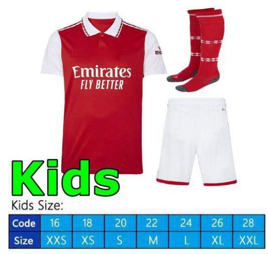 

SMITH ROWE G.JESUS SAKA soccer jersey SALIBA Fans Player version ODEGAARD NKETIAH MARTINELLI TIERNEY 22 23 football kits shirt Men Kids sets uniforms, Pre-match