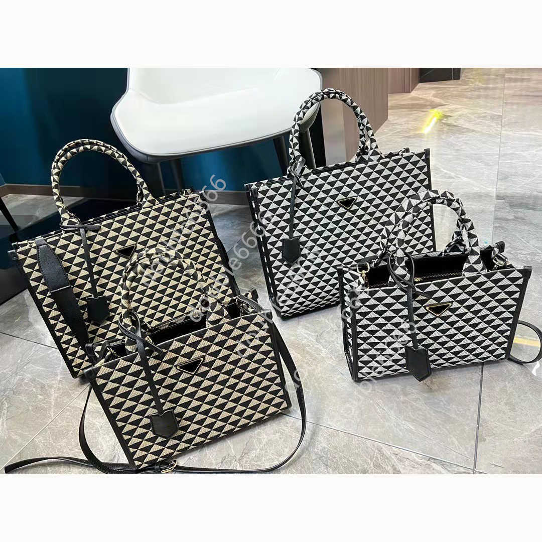 

New famous designer high quality embossed square Tote Bag Handbag triangle pattern contrast color design, If you need a mini size;please contact