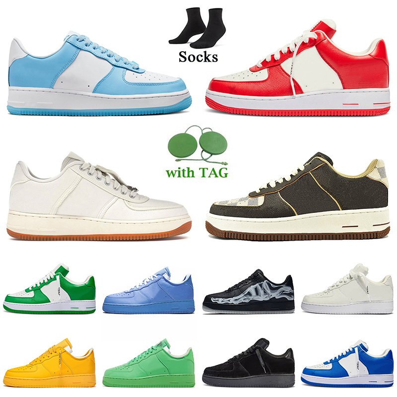 

Wholesale Women Mens Designer Shoes Nail Art Comet Red Printing Brown White Black Skeleton Orange Chlorophyll Sneakers Trainers, B61 low white 36-45