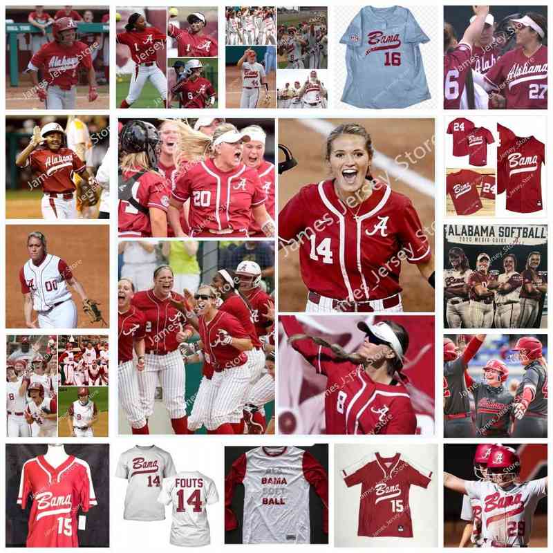 

Wears College Custom Alabama Crimson Tide Softball Baseball Jersey 10 Kayla Davis 11 Alexis Mack 18, 14