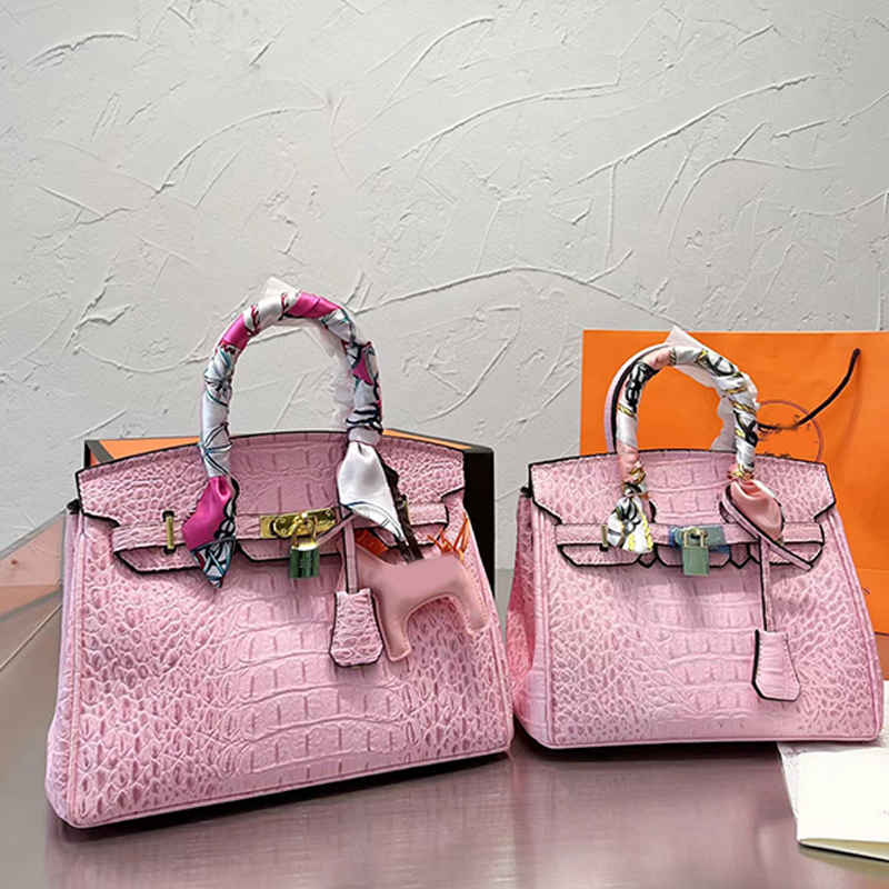 

Fashion 7ABrand Designer Birkin Tote Shopping Bag Cool luxurious Shoulder Handbags Practical Large Capacity Women Coin Purse Soft Leather Totes For Women With lock, 10