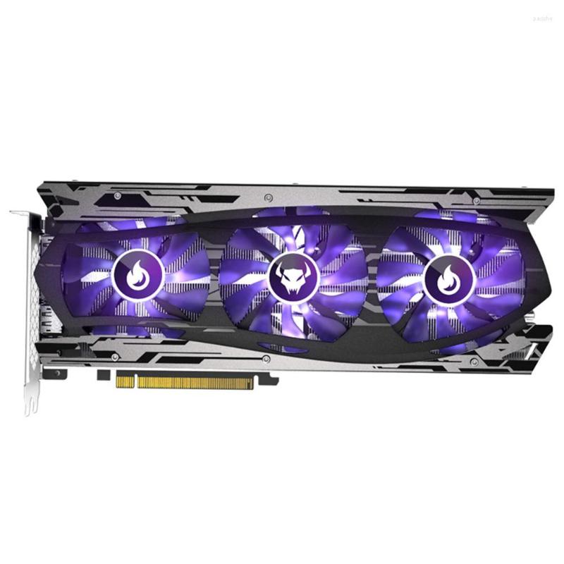 

Graphics Cards Yeston Gaming Video Card 12G 192Bit GDDR6 Desktop Graphic Pci Express 4.0 X16 With Cooling Fan For PC Mining