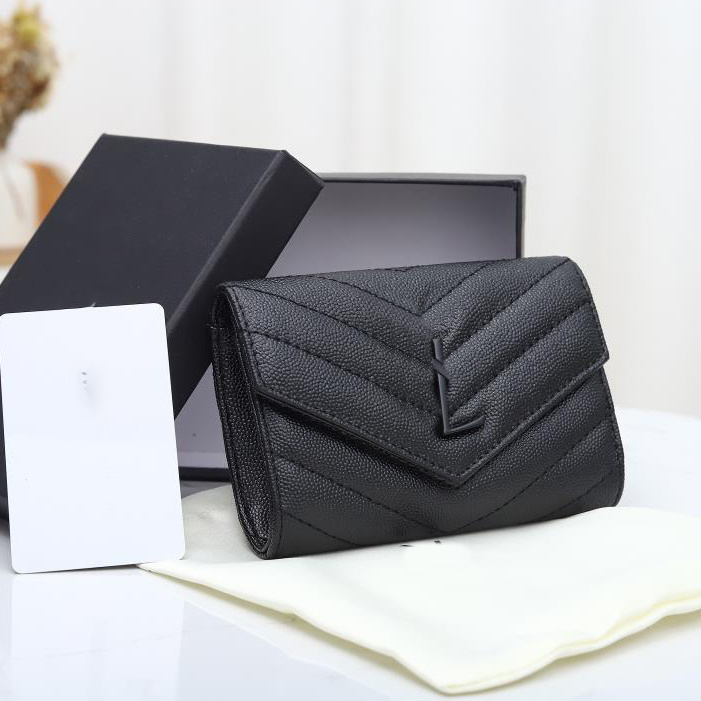 

High Quality Designer Wallet Leather Purse Fashion Luxury Yslity Card Holder With Letter Logo Bag hfd