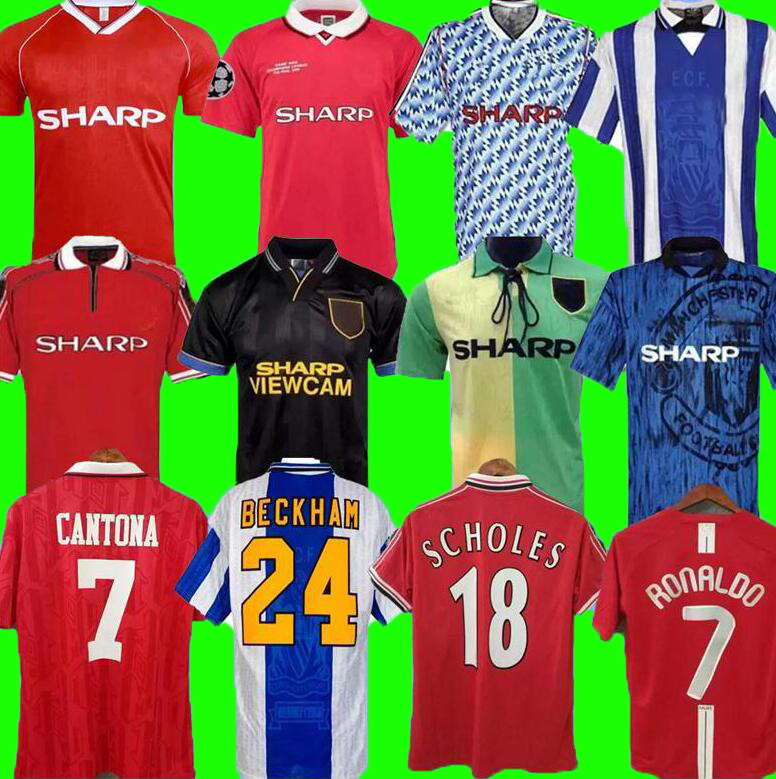 

Retro Jerseys Man 84 85 86 88 06 07 08 90 91 92 93 94 96 98 99 00 02 United CANTONA BECKHAM final match soccer Jersey UTD KEANE RONALDO GIGGS football shirt, 94-96 home