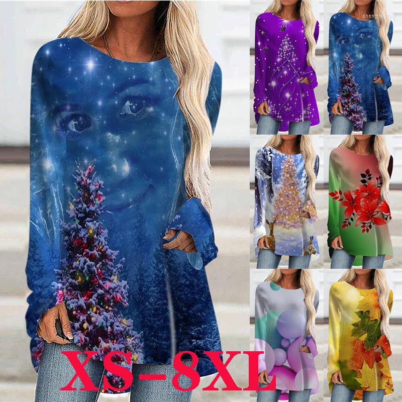 

Women's T Shirts Autumn And Winter Long-sleeved Pure Cotton T-shirt Fashion Plus Size Tops Print, Gold