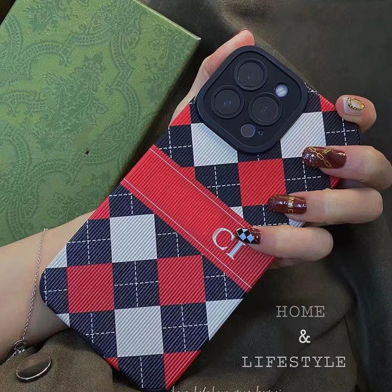 

Cell Phones Cases Luxury Designer Phonecase For Iphone 13 13Promax Case 11 12 14 Pro Max Red Green Plaid All Inclusive G Phone Case Cover