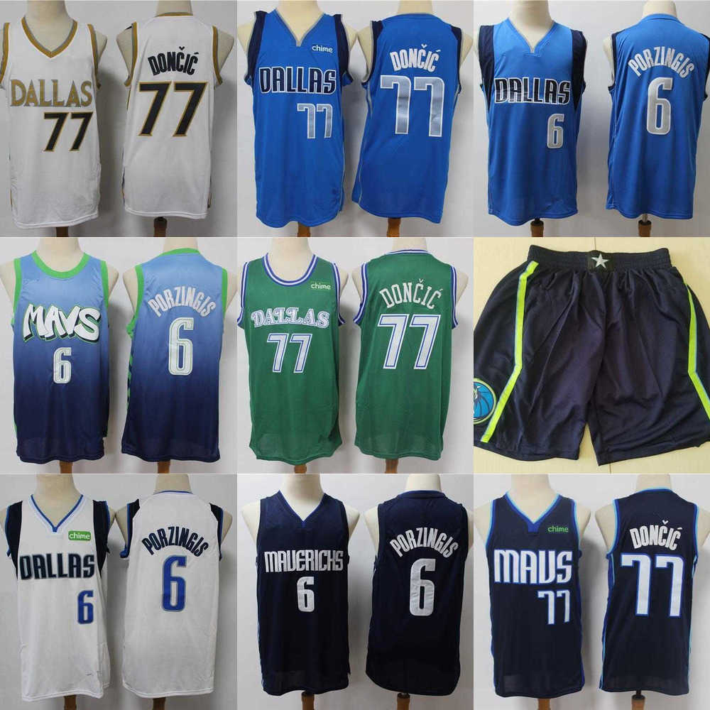 

Mens Dallas''Mavericks''MEN Jersey throwback Luka 77 Donc''Kristaps 6 Porzingis Basketball Shorts Basketball Jerseys Navy Blue, Color