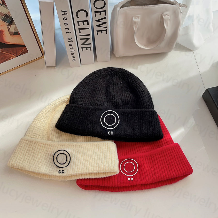 

Classic Skull Caps Designer Knitted Hat for Man Woman Winter Beanie Cap 3 Colors Hats, C1