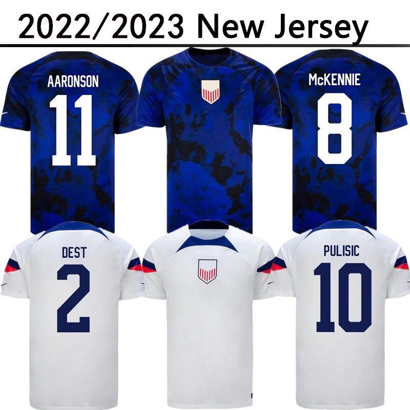 

2022 2023 USAS Soccer Jerseys Custom PULISIC MCKENNIE home Away 22 23 AARONSON MUSAH RAPINOE MORGAN LLOYD America Football Shirt LLETGET