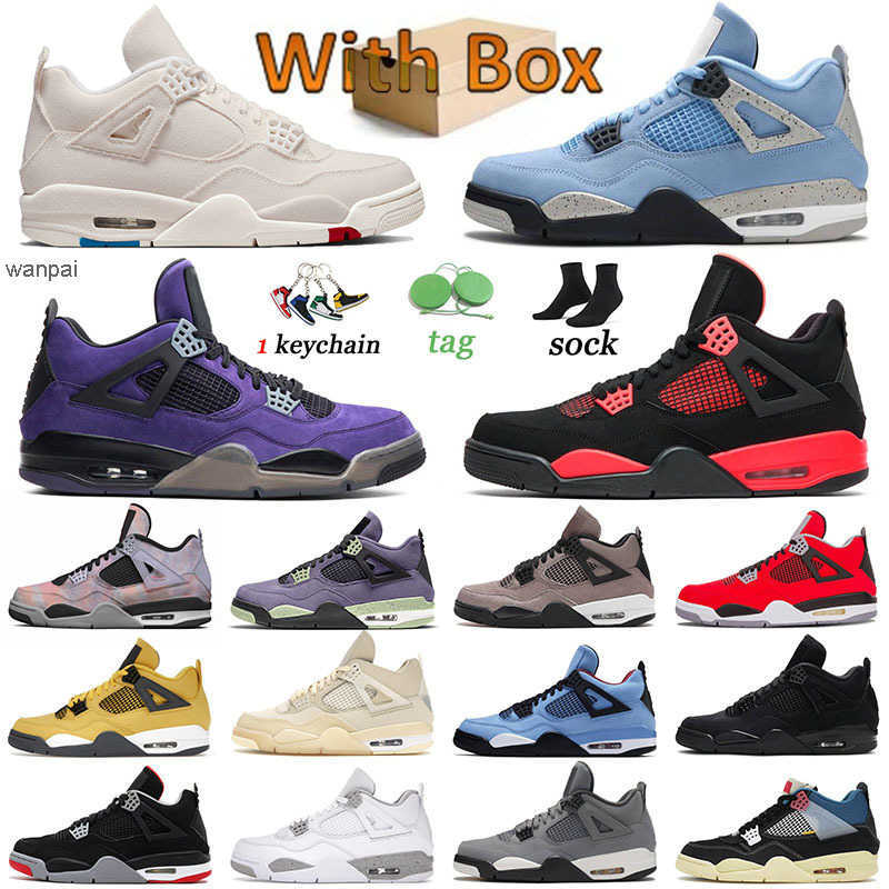 

shoes High quality Jumpman 4 Basketballs Shoes 4s Sneakers Designer Canyon Purple Canvas Black Cat White Oreo Zen Master Red Thunder Purple Suede jordens, 36-47 cool grey
