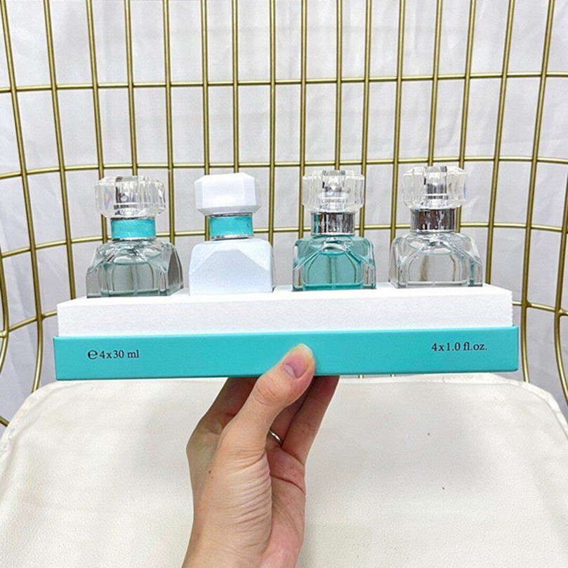 

Newest luxury Brand Women Perfume 30ml with 4pcs 3pcs Set Eau De Parfum Long Lasting Smell EDP Woman Cologne Spray 4 in 1 Kit Fragrance Gift Box