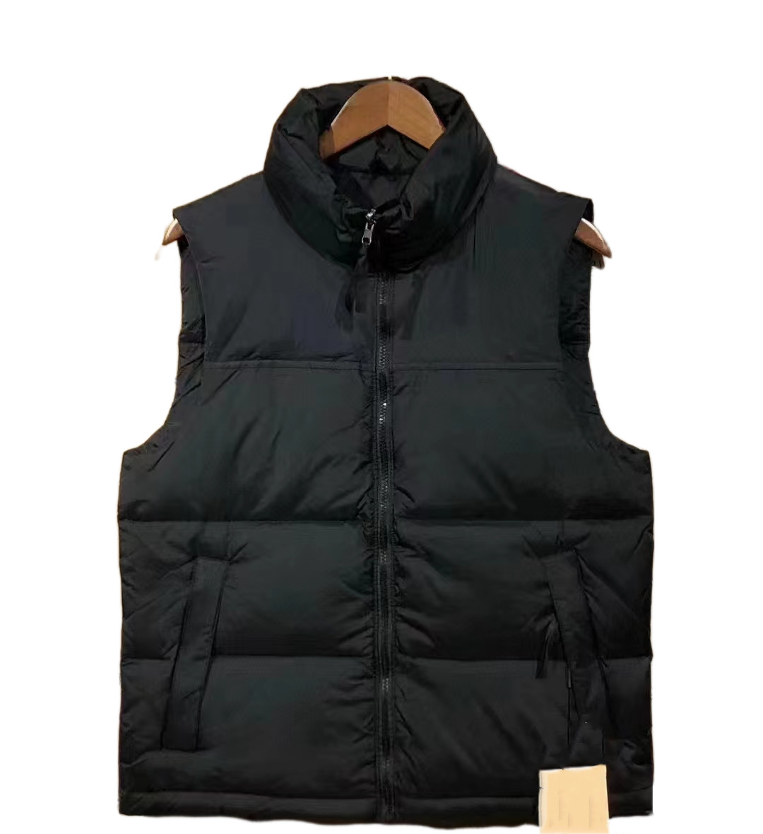 

Men Down Vest Sleeveless Stand Collar Zipper Winter Outdoor Parkas Jackets Women Classical Outerwear Solid Color Down Coat 199630