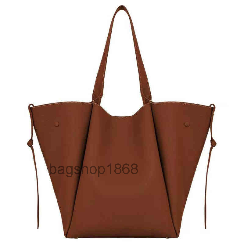 

totes bags 22s Designer Bag Niche French Bag Polene Shopping Lecabas One Shoulder Portable Solid Color Leather Tote Large Capacity306T IFZ3