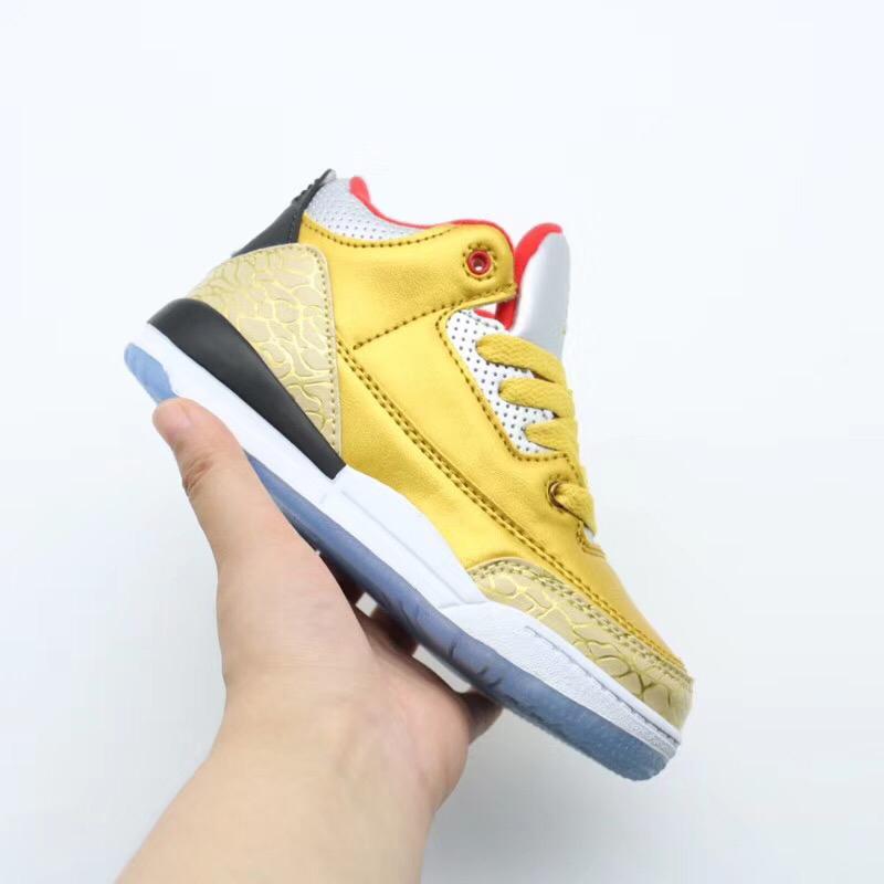 

toddler designer Jumpman 3 Running basketball shoe J3 childrens shoes sneaker girls boys White Black sports all match sneakers, Customize