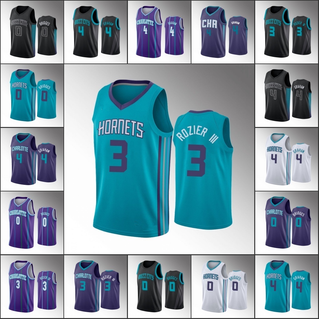 

Jersey Men Charlotte Hornets''Basketball Devonte' Graham Terry Rozier Miles Bridges 2022 Jersey
